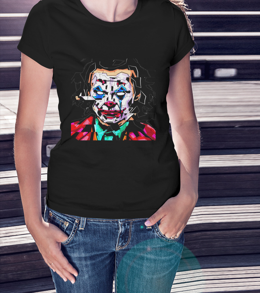 Gotham Joker Am I Crazy Or Is It Just Me Funny Joke Clown Face T-Shirt