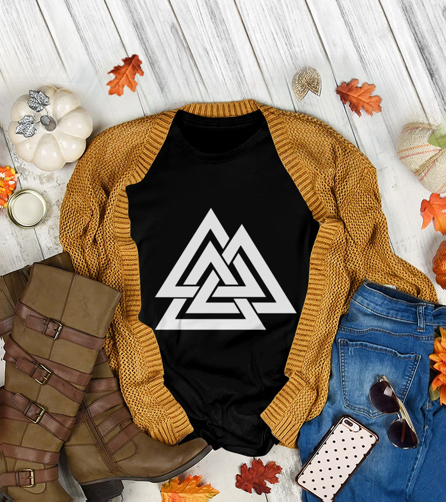 Valknut Symbol Pagan Norse Viking Mythology T-Shirt