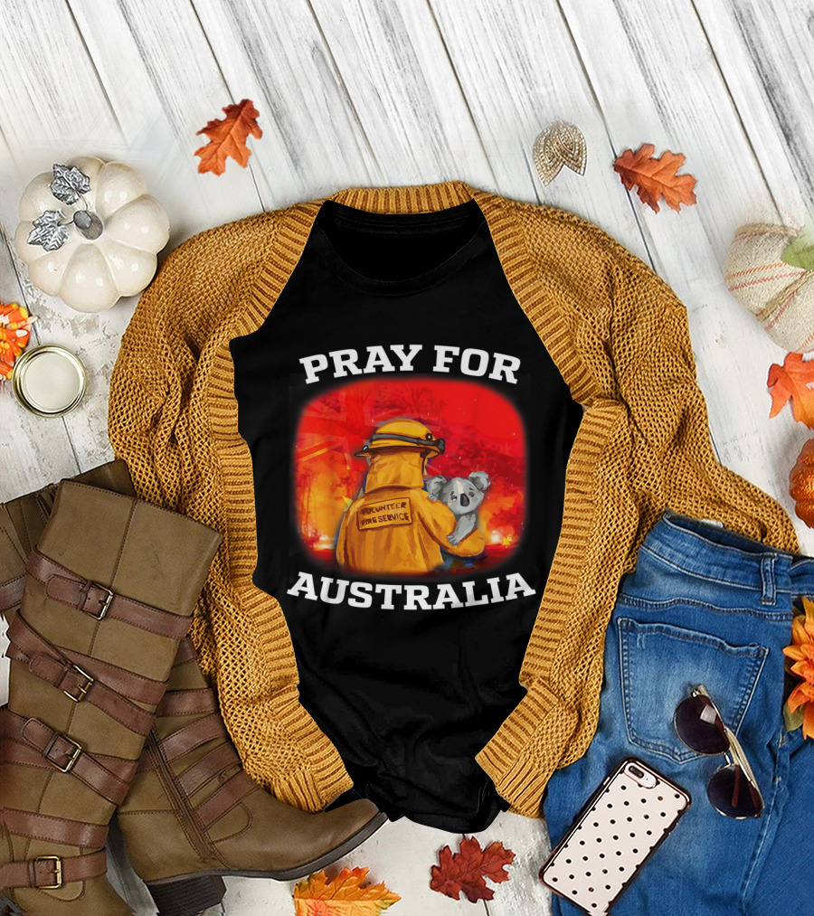 Pray for Australia Volunteer Fire Service Save Koala T-Shirt