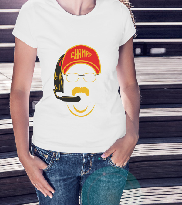 Kansas City Football Pride Champs Coach Headset T-Shirt