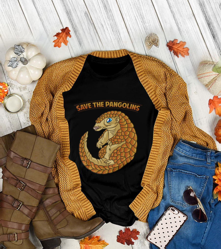 Endangered Animal Save The Pangolins T-Shirt