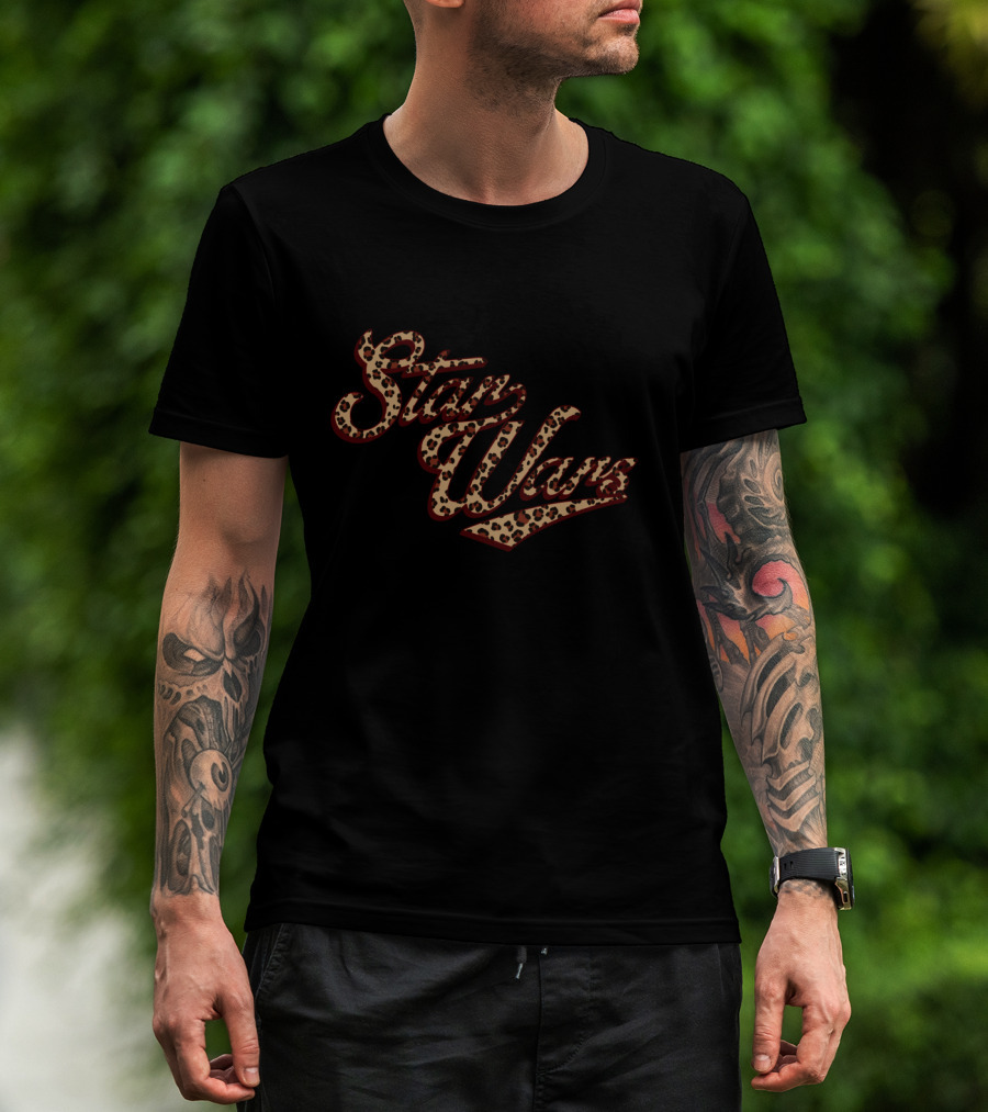 Star Wars Cursive Cheetah Fill T-Shirt