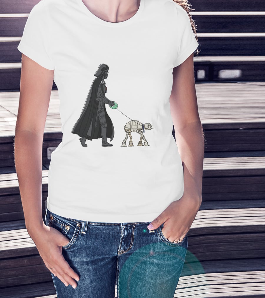 Darth Vader Walking AT-AT Walker Leash T-Shirt
