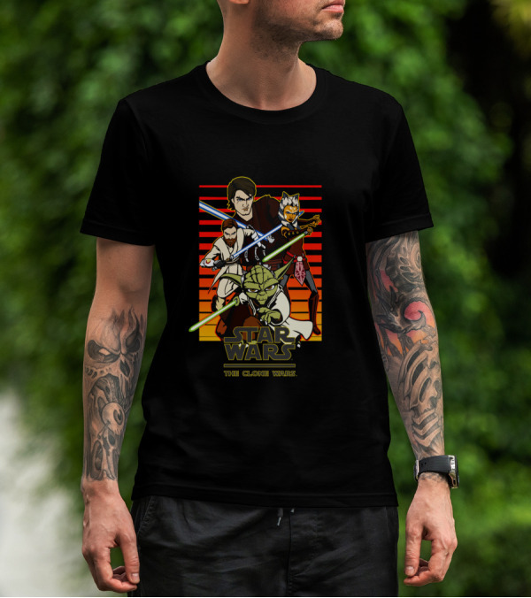 Star Wars The Clone Wars Group Shot T-Shirt