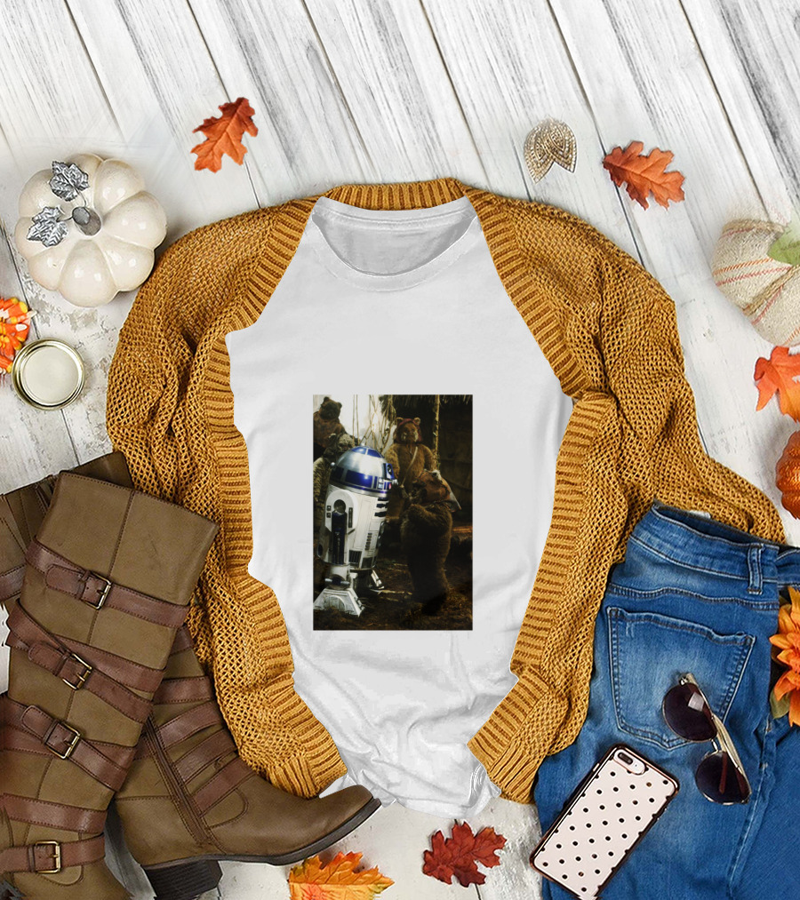 Star Wars R2 D2 Where Do They Hide the Cookies Ewoks T-Shirt