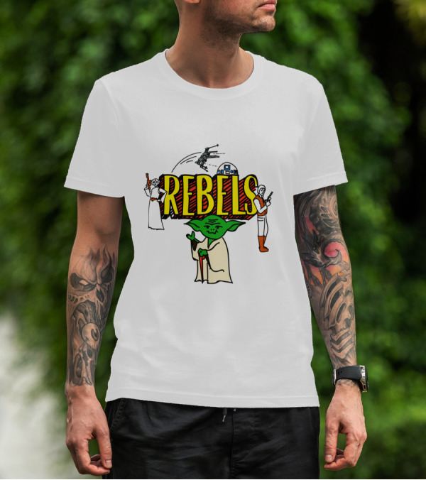 Star Wars Rebels Yoda Leia Han Solo Doodles T-Shirt