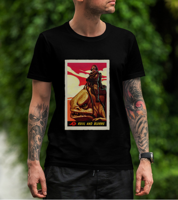 Star Wars The Mandalorian Kuiil And Blurrg Retro T-Shirt