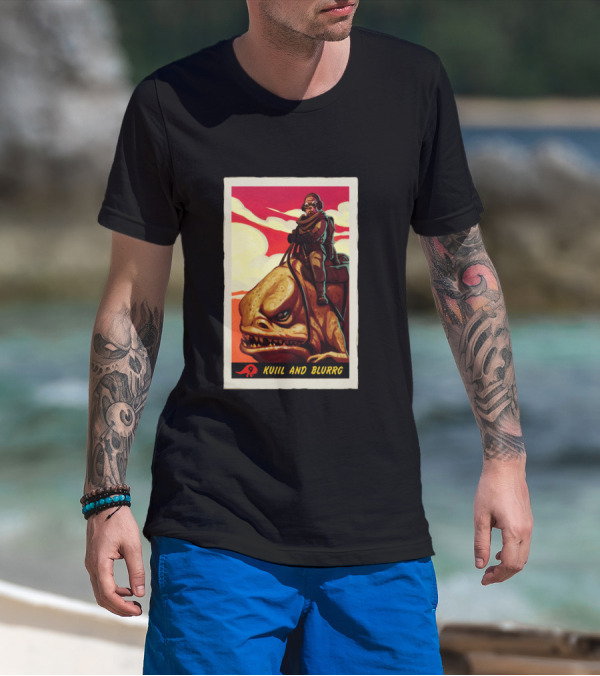 Star Wars The Mandalorian Kuiil And Blurrg Retro T-Shirt