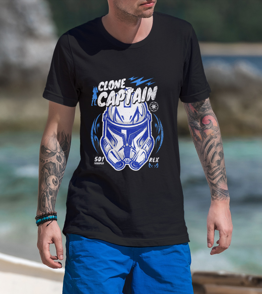 Clone Captain Rex 501 Trooper Star Wars The Clone Wars T-Shirt