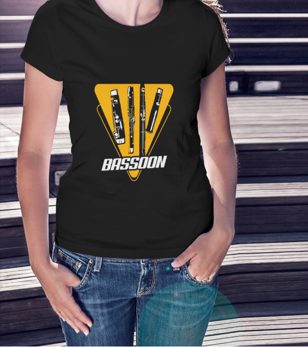 Bassoon Musical Instrument 80s 70s T-Shirt