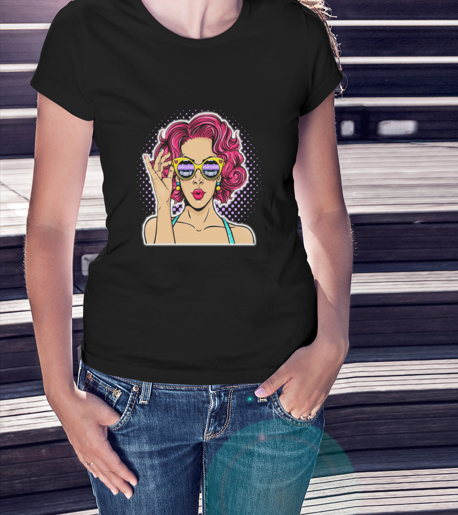 SN Shades Pop Art Retro Vibes T-Shirt