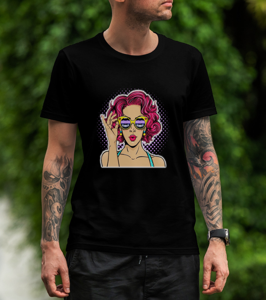 SN Shades Pop Art Retro Vibes T-Shirt