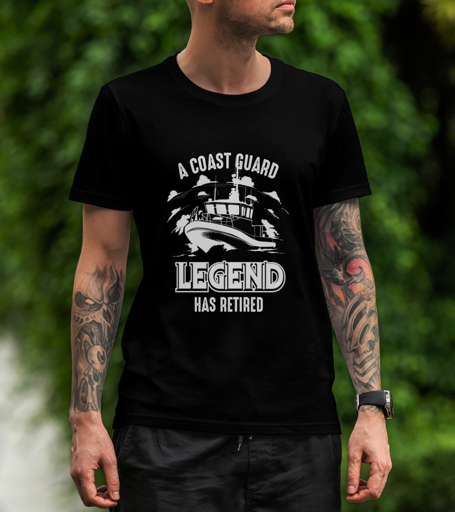 A Coast Guard Legend Has Retired Boat Scene T-Shirt