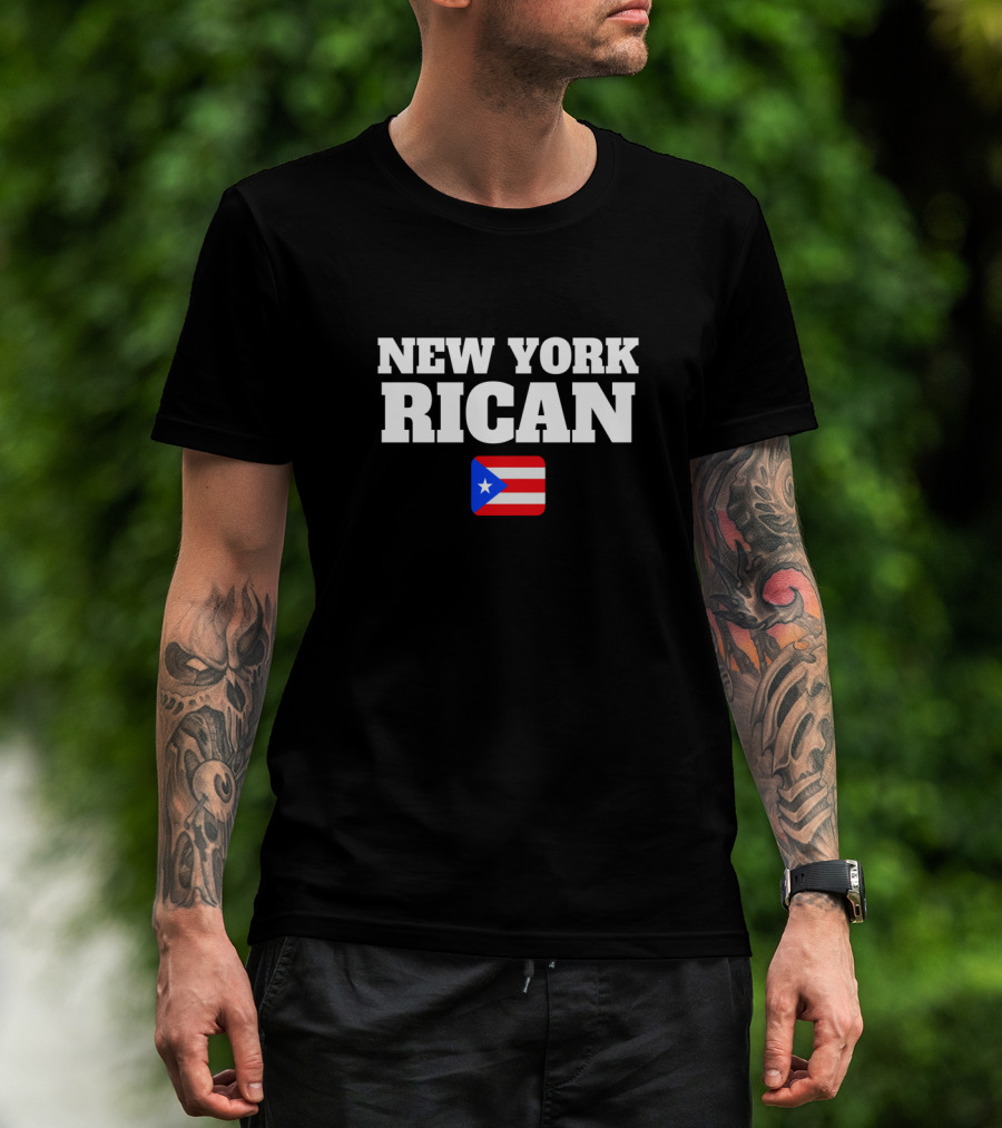 New York Rican Puerto Rico Flag Heritage T-Shirt