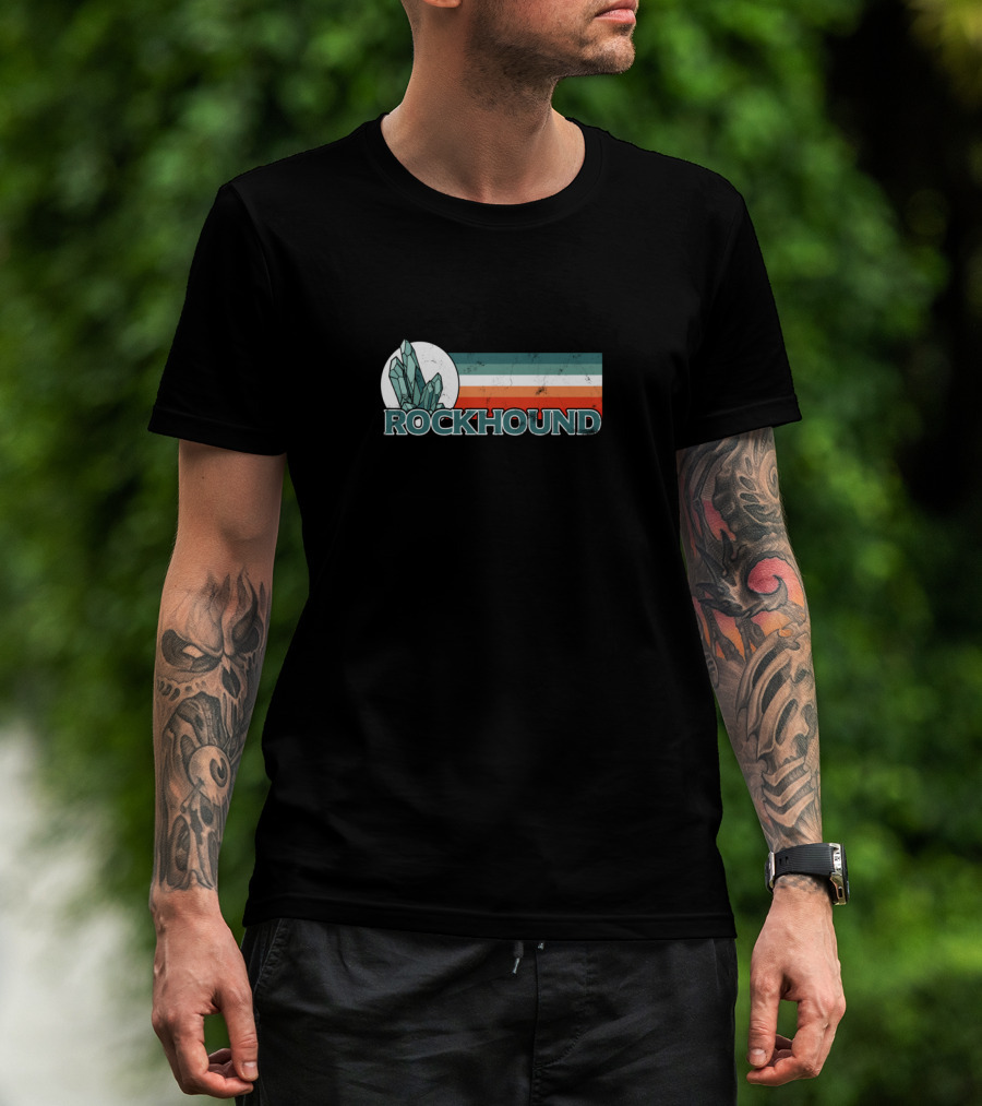 Rockhound Crystal Hunting Vintage Geology Rock Collector T-Shirt