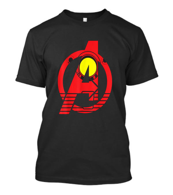 Avengers Icon With Iron Man Arc Reactor T-Shirt