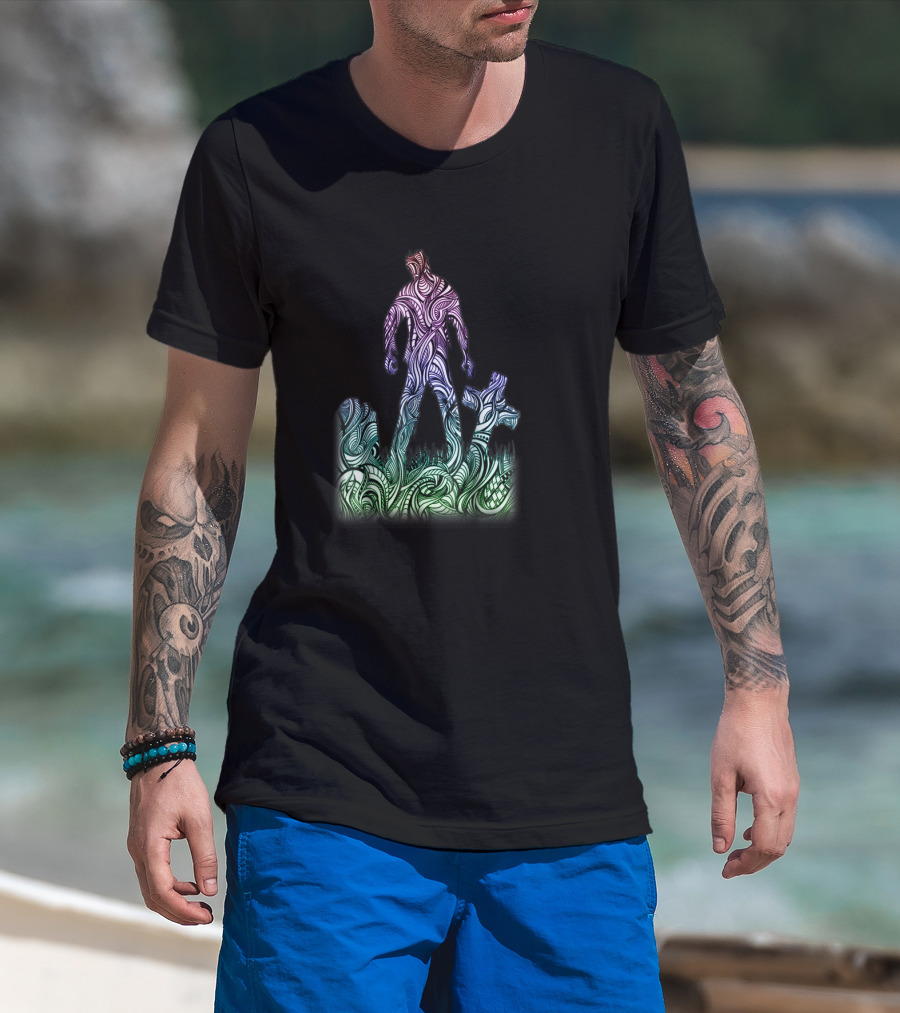 Zen Dead Walking Scary Zombie Grave T-Shirt