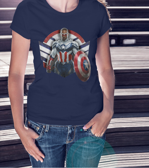 Marvel The Falcon The Winter Soldier Captain America Shield Hero T-Shirt