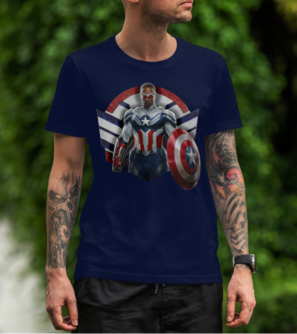 Marvel The Falcon The Winter Soldier Captain America Shield Hero T-Shirt