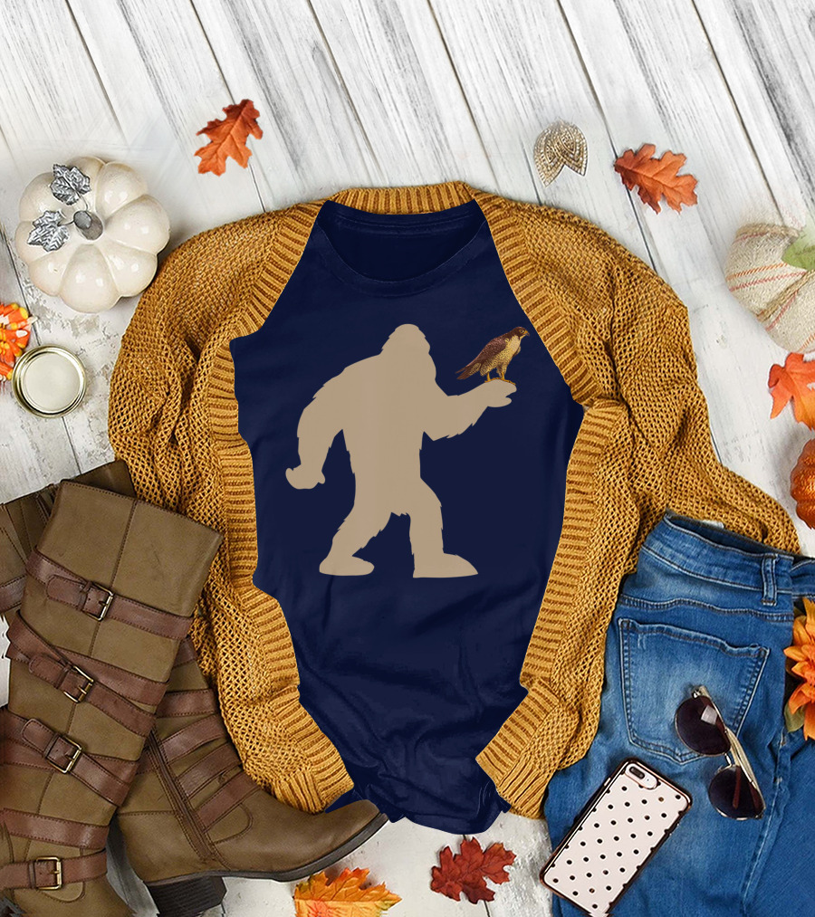 Peregrine Falcon Bigfoot Bird Falcon Animal T-Shirt