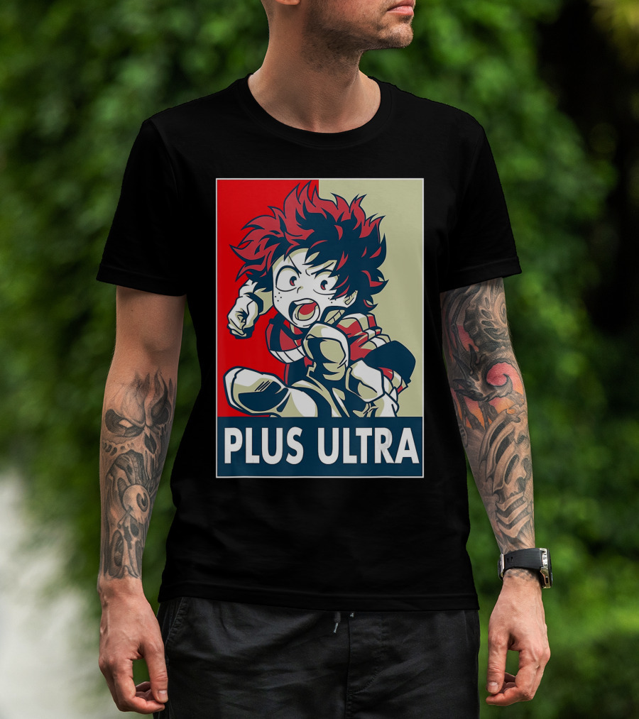 Plus Ultra My Hero Academia Manga Anime Hero T-Shirt