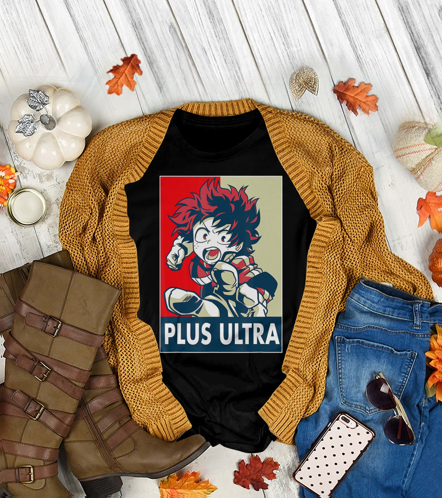 Plus Ultra My Hero Academia Manga Anime Hero T-Shirt