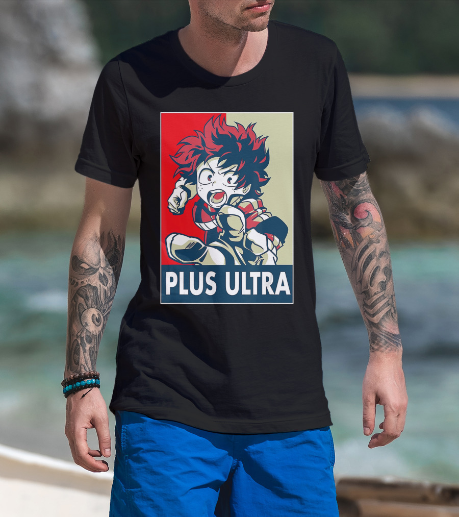 Plus Ultra My Hero Academia Manga Anime Hero T-Shirt