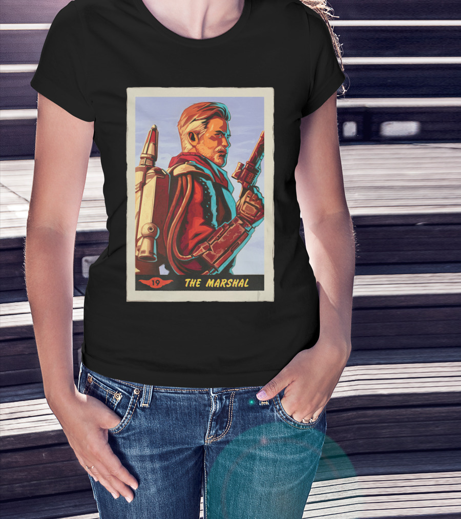Star Wars The Mandalorian The Marshal Trading Card 19 T-Shirt