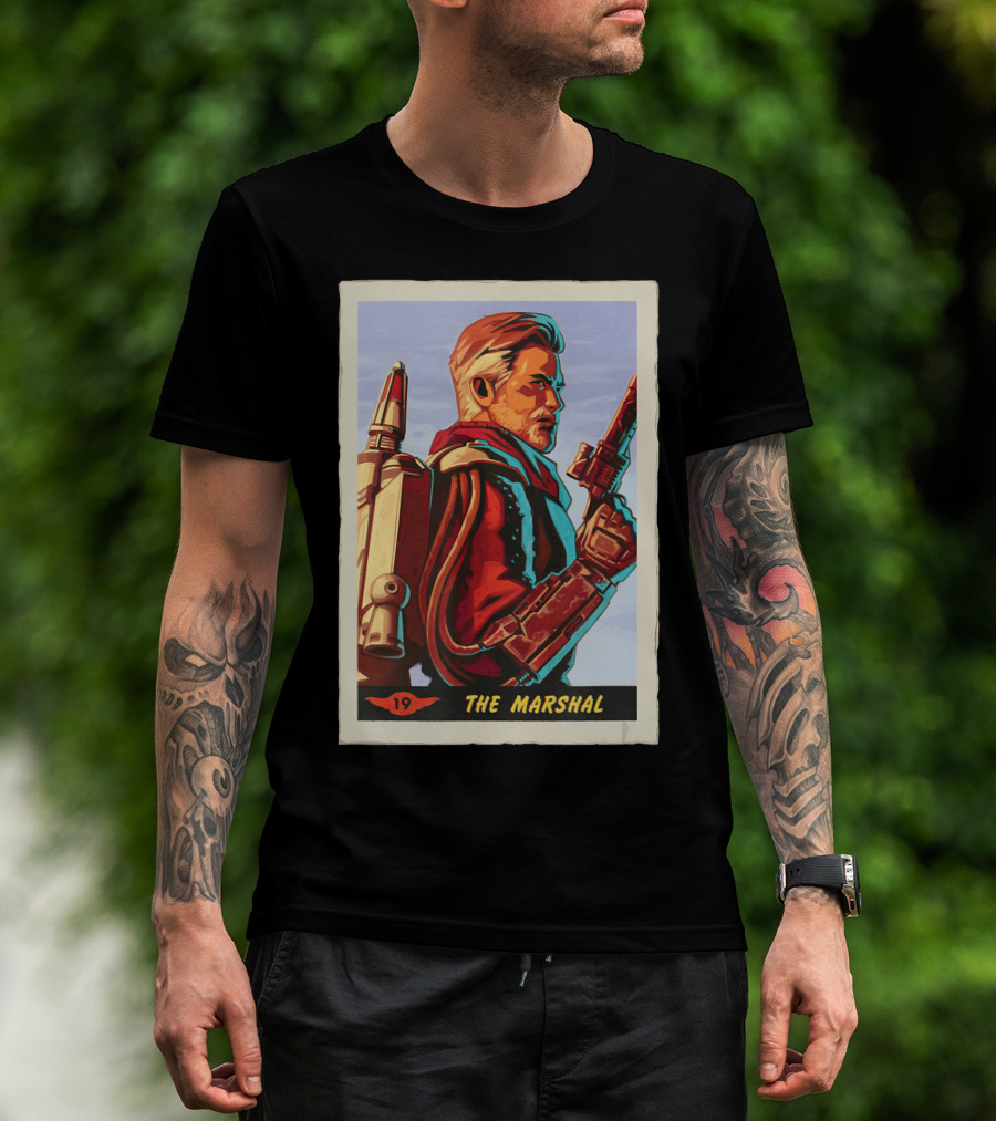 Star Wars The Mandalorian The Marshal Trading Card 19 T-Shirt