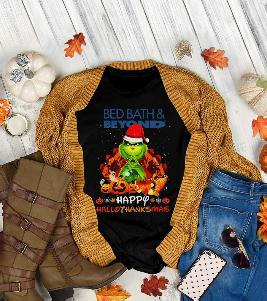 BED BATH and BEYOND HAPPY HALLOTHANKSMAS BBB T-Shirt
