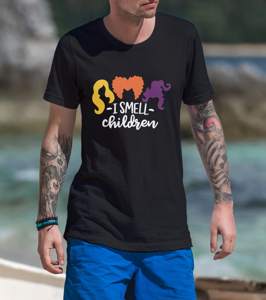 I Smell Children Hocus Pocus Sanderson Sisters Hair T-Shirt