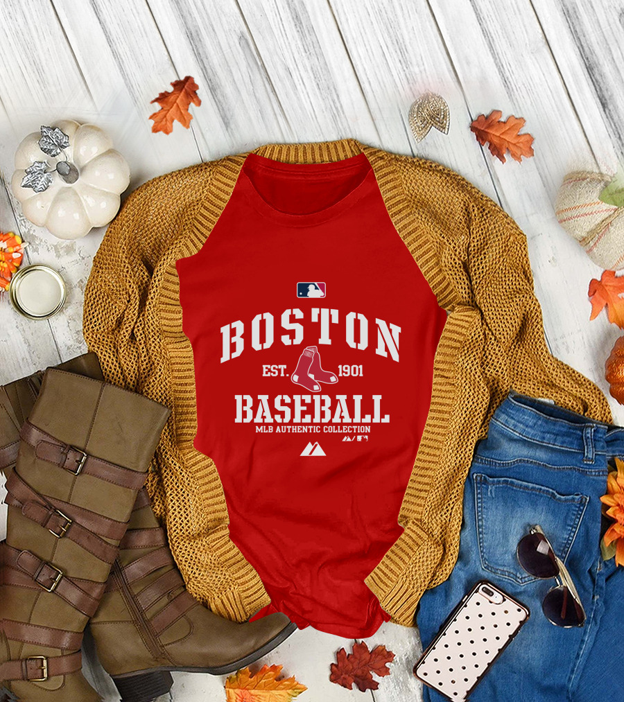 Boston Established 1901 MLB Authentic Collection Baseball T-Shirt