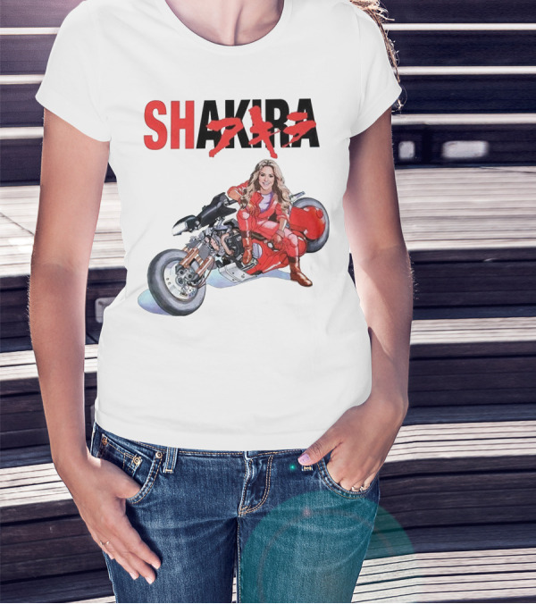 SHAKIRA Akira Anime Motorcycle Rider T-Shirt