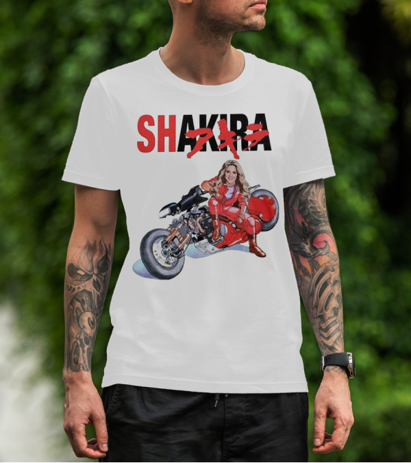 SHAKIRA Akira Anime Motorcycle Rider T-Shirt