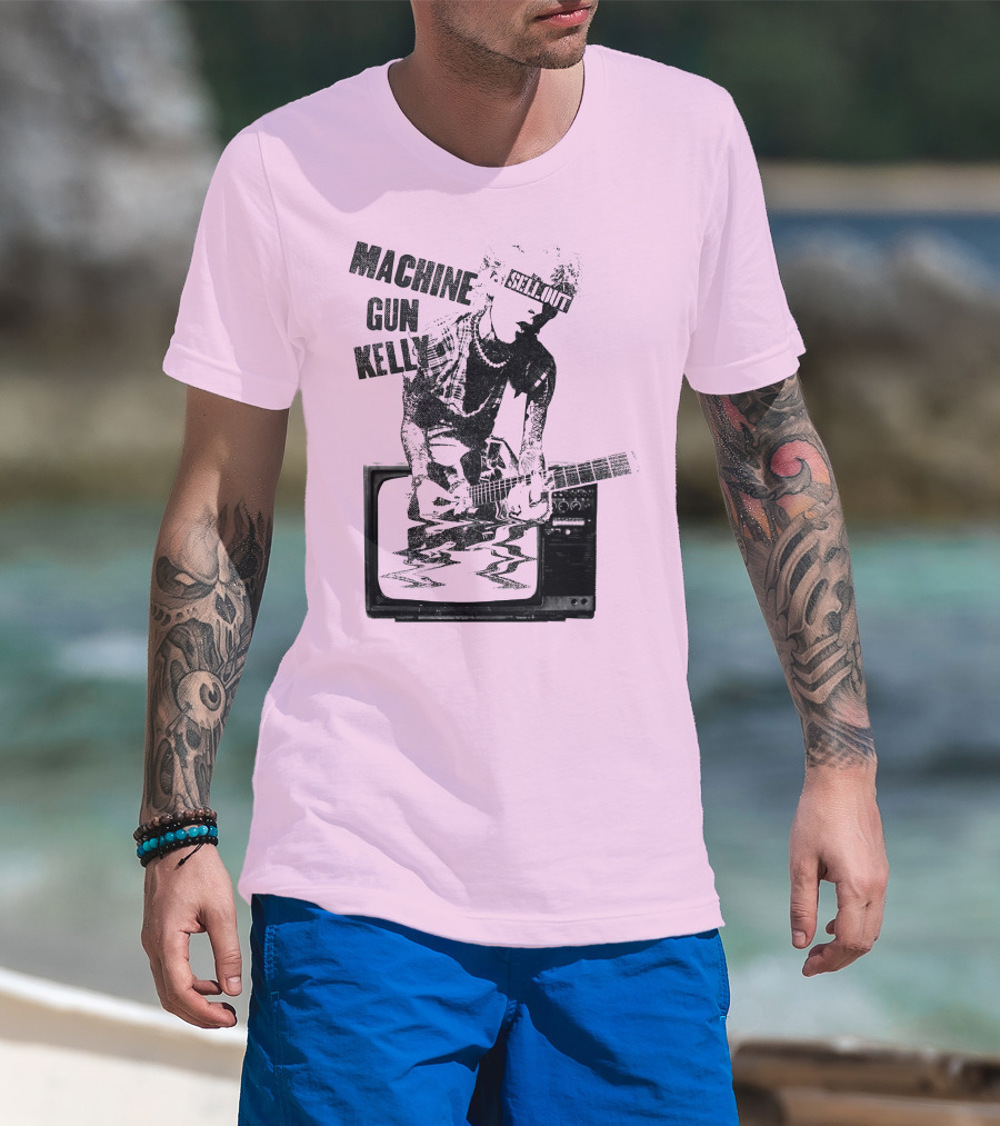 Machine Gun Kelly Sellout TV Guitar T-Shirt
