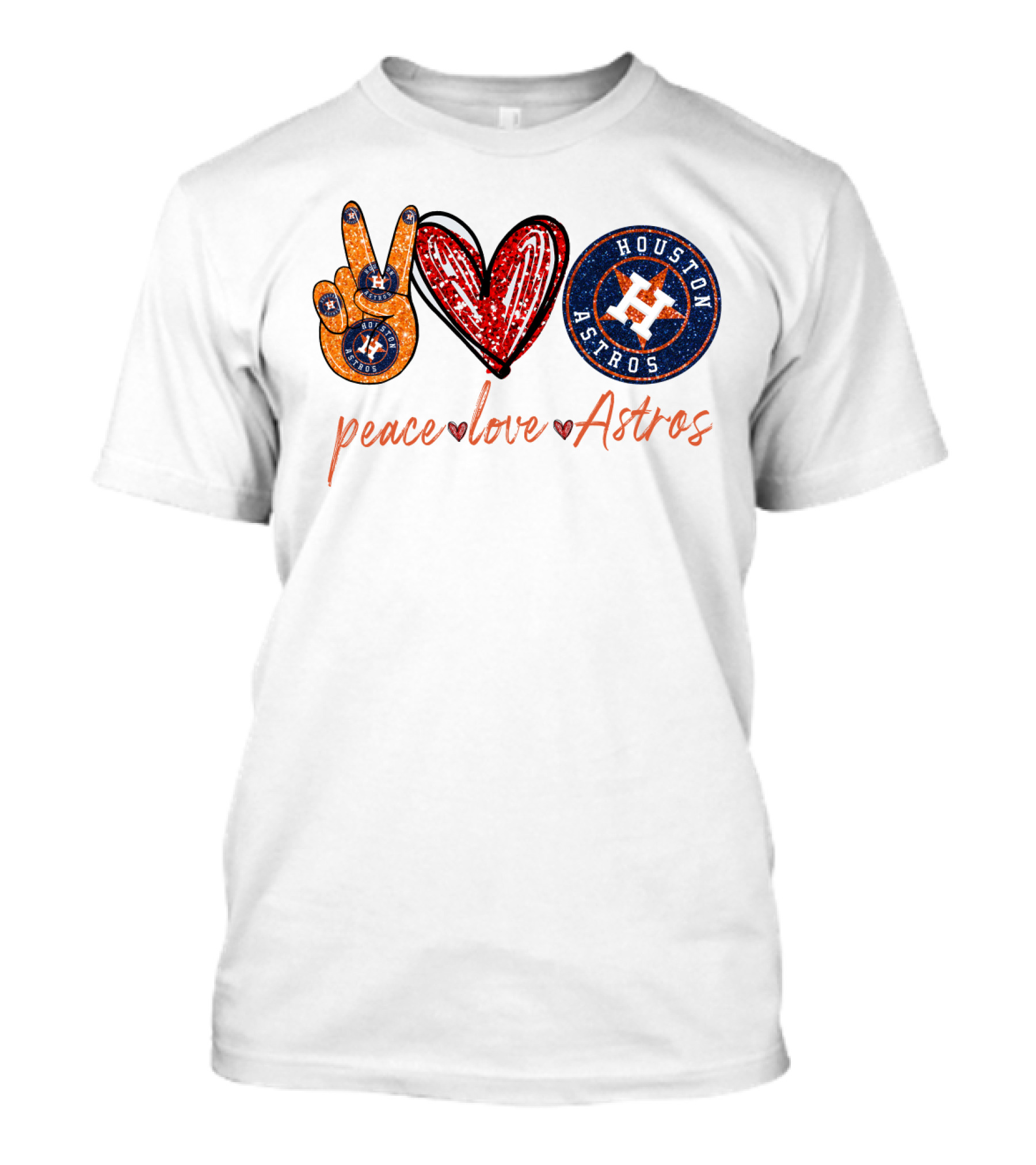 Peace Love Houston Astros T-Shirt
