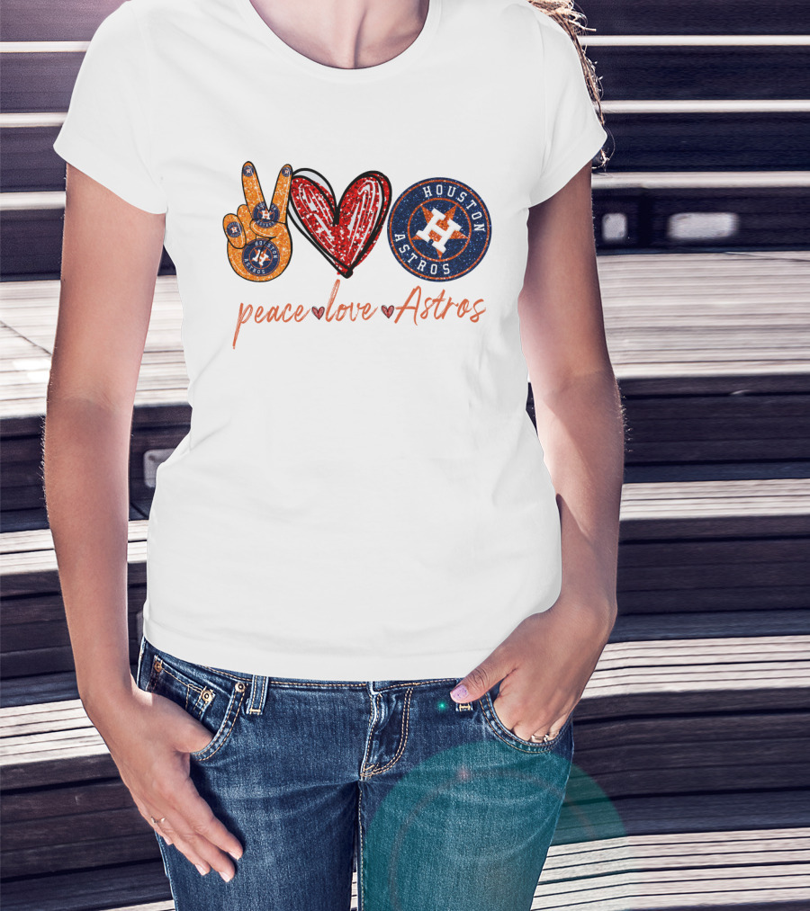 Peace Love Houston Astros T-Shirt