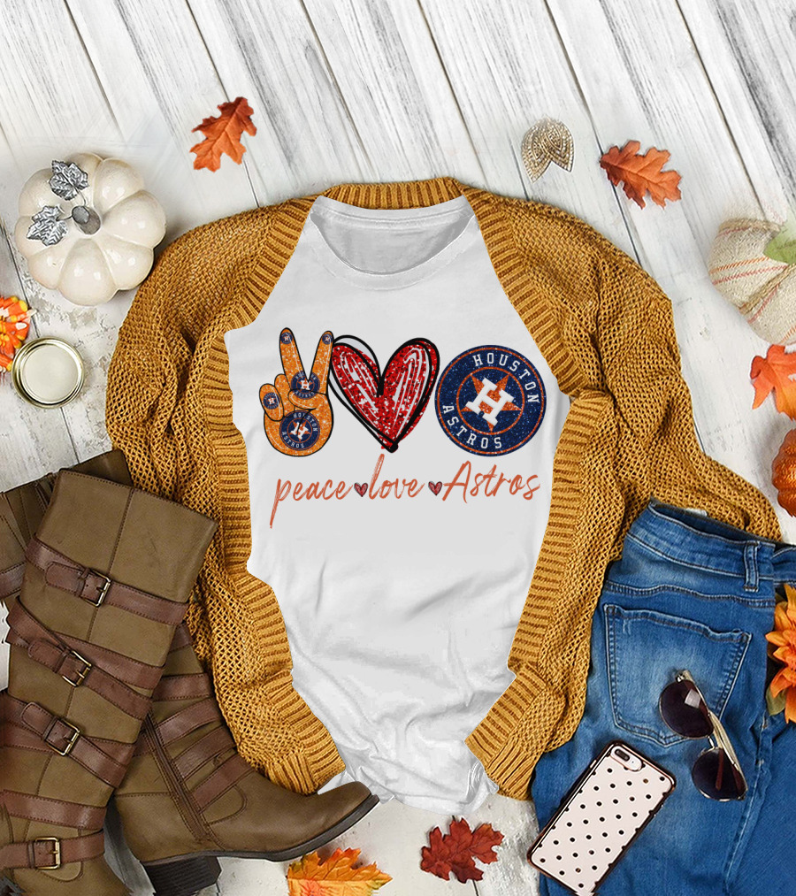 Peace Love Houston Astros T-Shirt