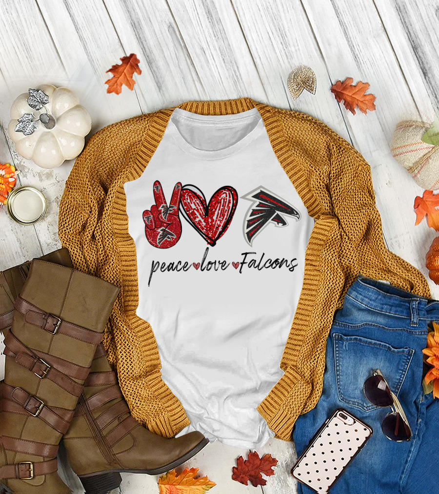 Peace Love Falcons T-Shirt
