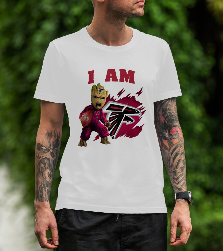 I Am Groot Atlanta Falcons Football Team Fan T-Shirt