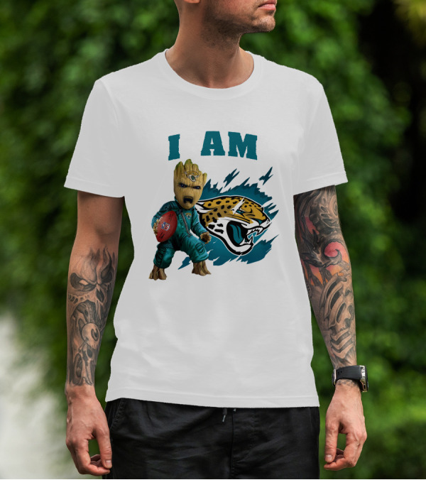 I Am Groot Jacksonville Jaguars Football Fan T-Shirt