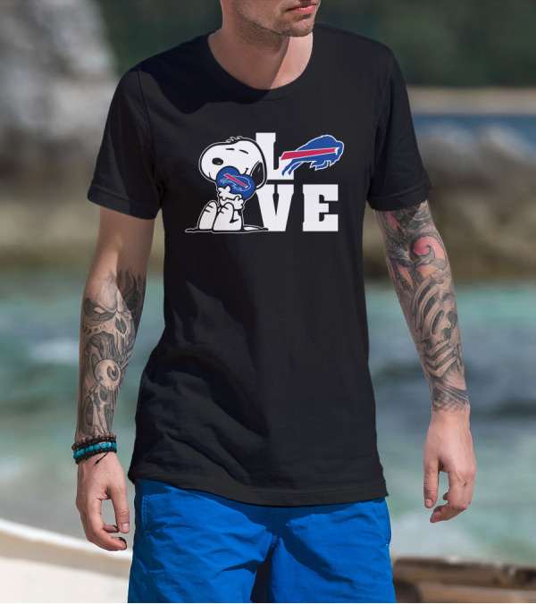 Snoopy Buffalo Bills Love T-Shirt