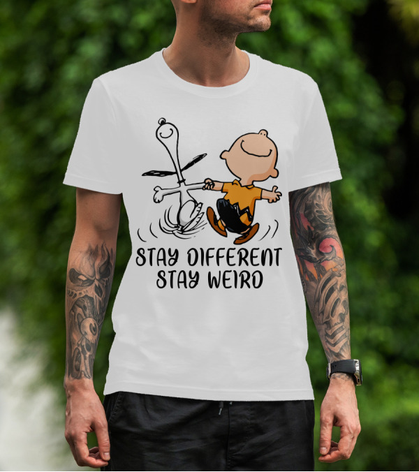 Stay Different Stay Weird Snoopy And Friends Dance T-Shirt