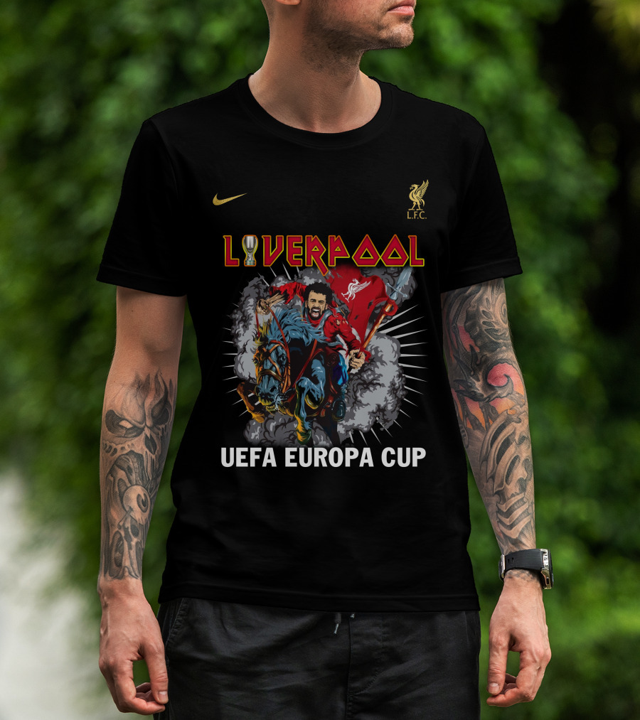 Liverpool UEFA Europa Cup Iron Mahn Liv LFC T-Shirt