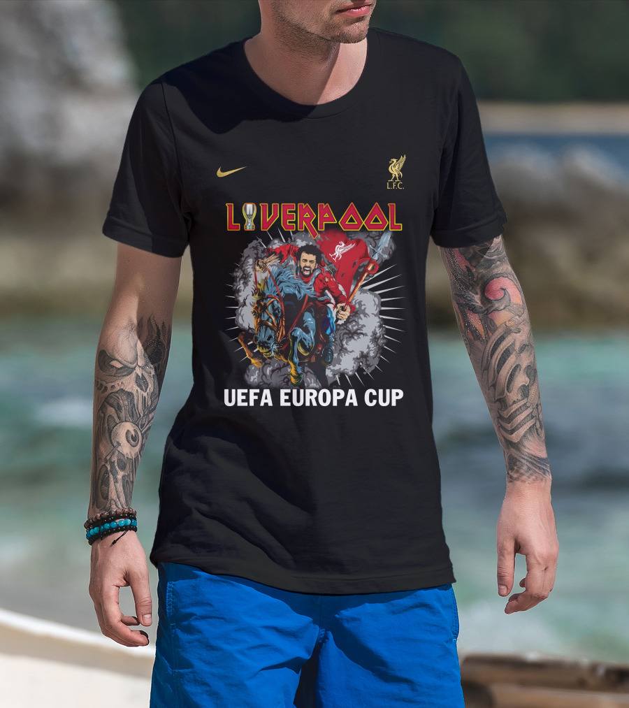 Liverpool UEFA Europa Cup Iron Mahn Liv LFC T-Shirt