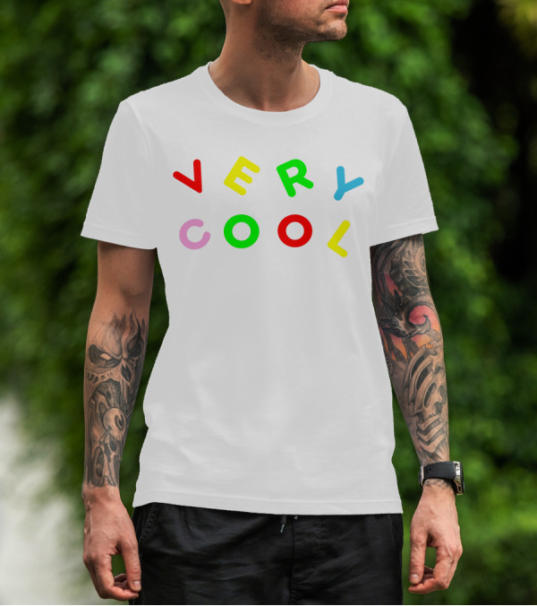 Very Cool Colorful Block Letters T-Shirt