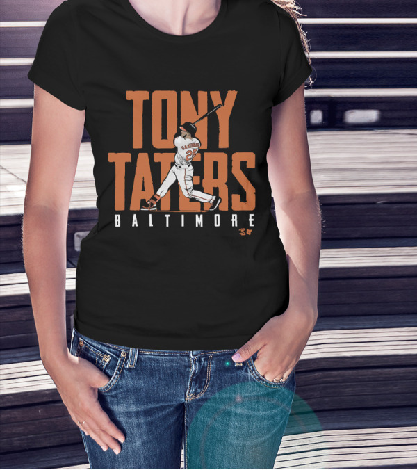 Tony Taters Baltimore Baseball Swinging Legend T-Shirt