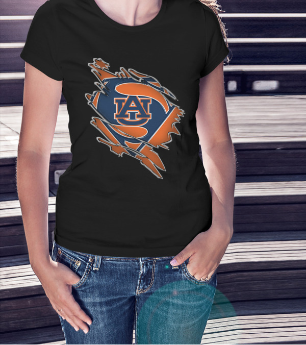 Auburn Tigers AU Superman T-Shirt