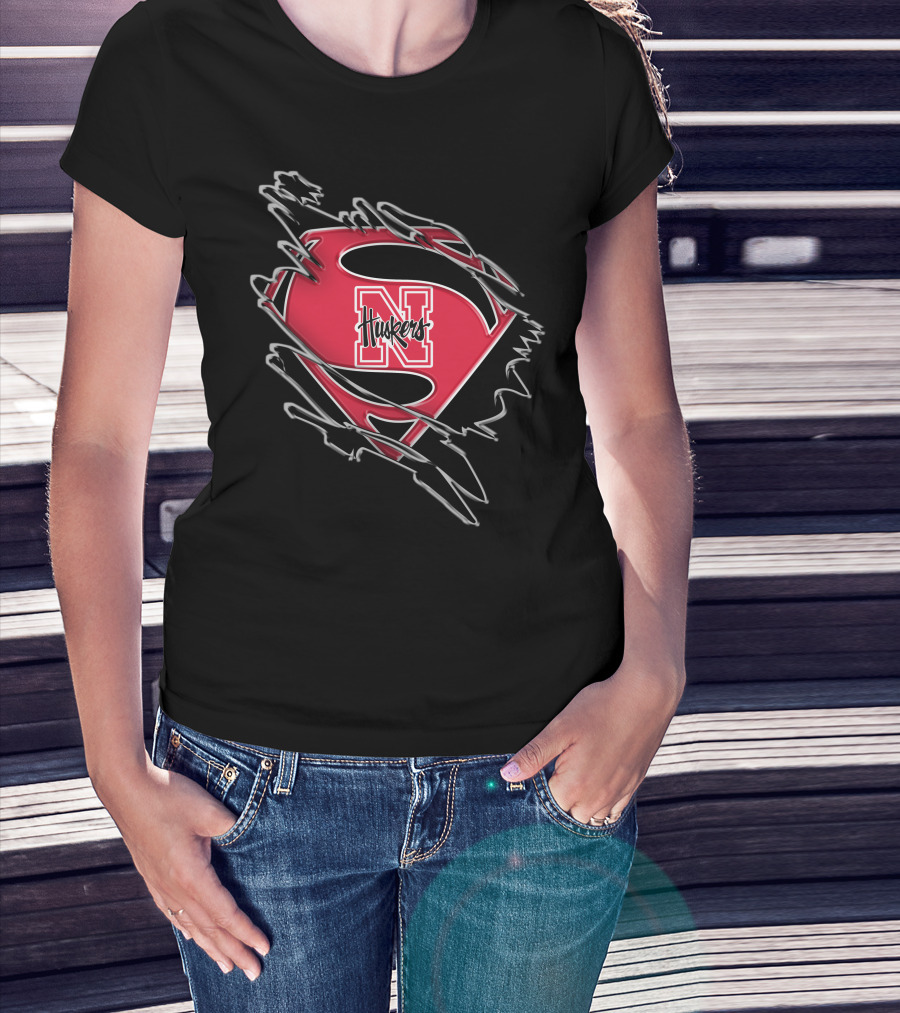Nebraska Huskers Super Logo N T-Shirt