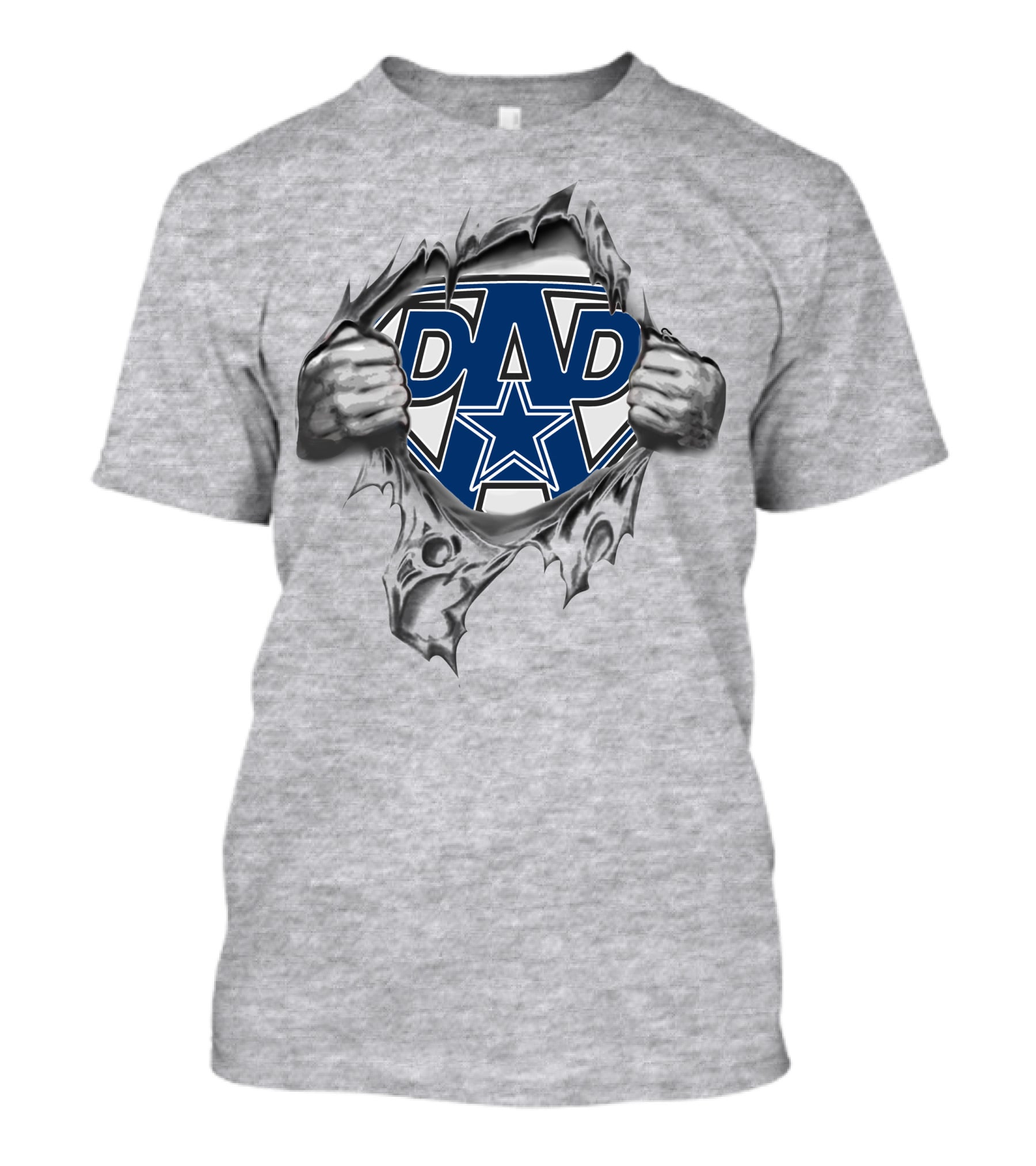 Dad Dallas Cowboys Star Logo Hero T-Shirt